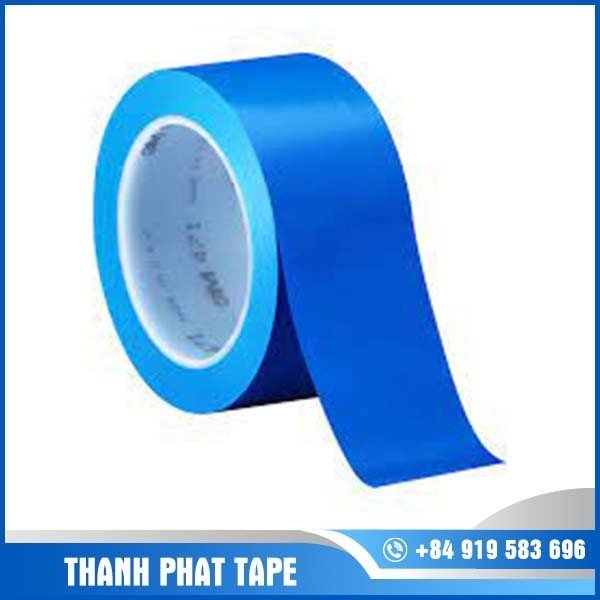 Blue floor safety tape